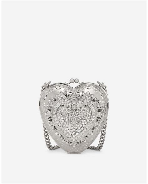 Metal Devotion heart bag with crystal embellishment